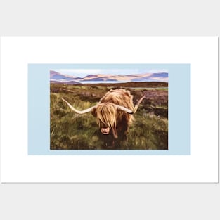 Scottish Highland Cattle Design Posters and Art